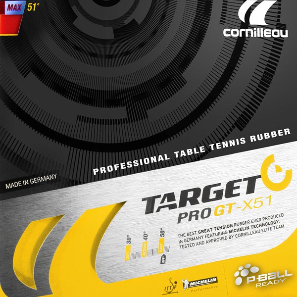 Cornilleau Target PRO GT-X51 Table Tennis Rubber