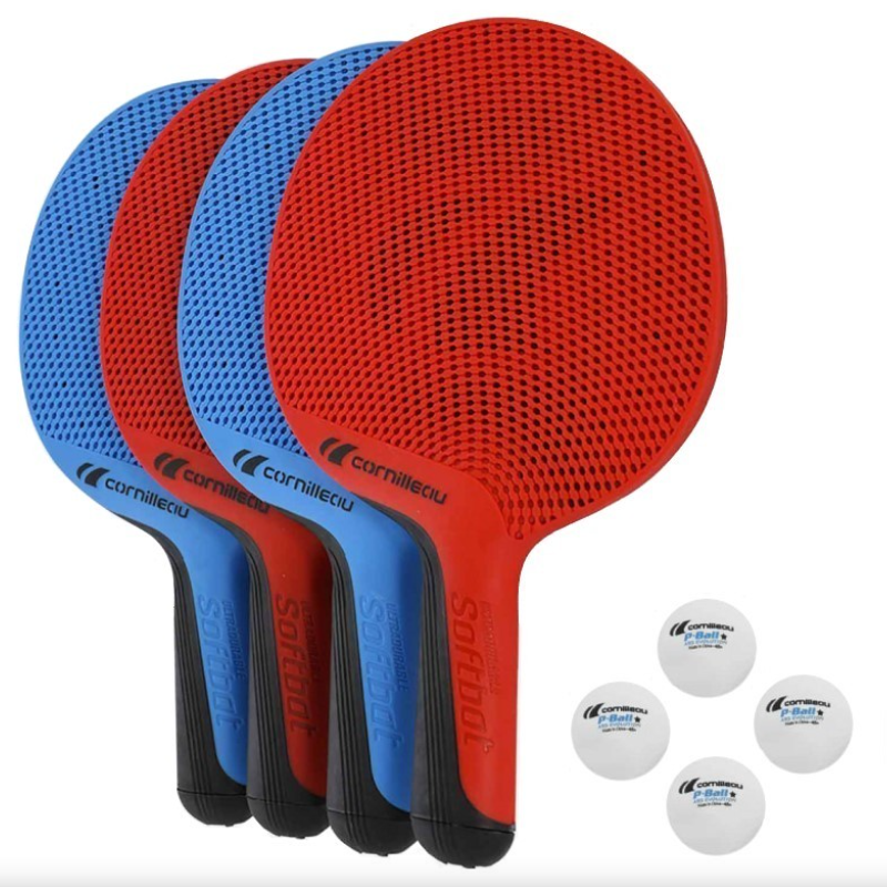Cornilleau SOFTBAT Outdoor 4 Pack With Balls